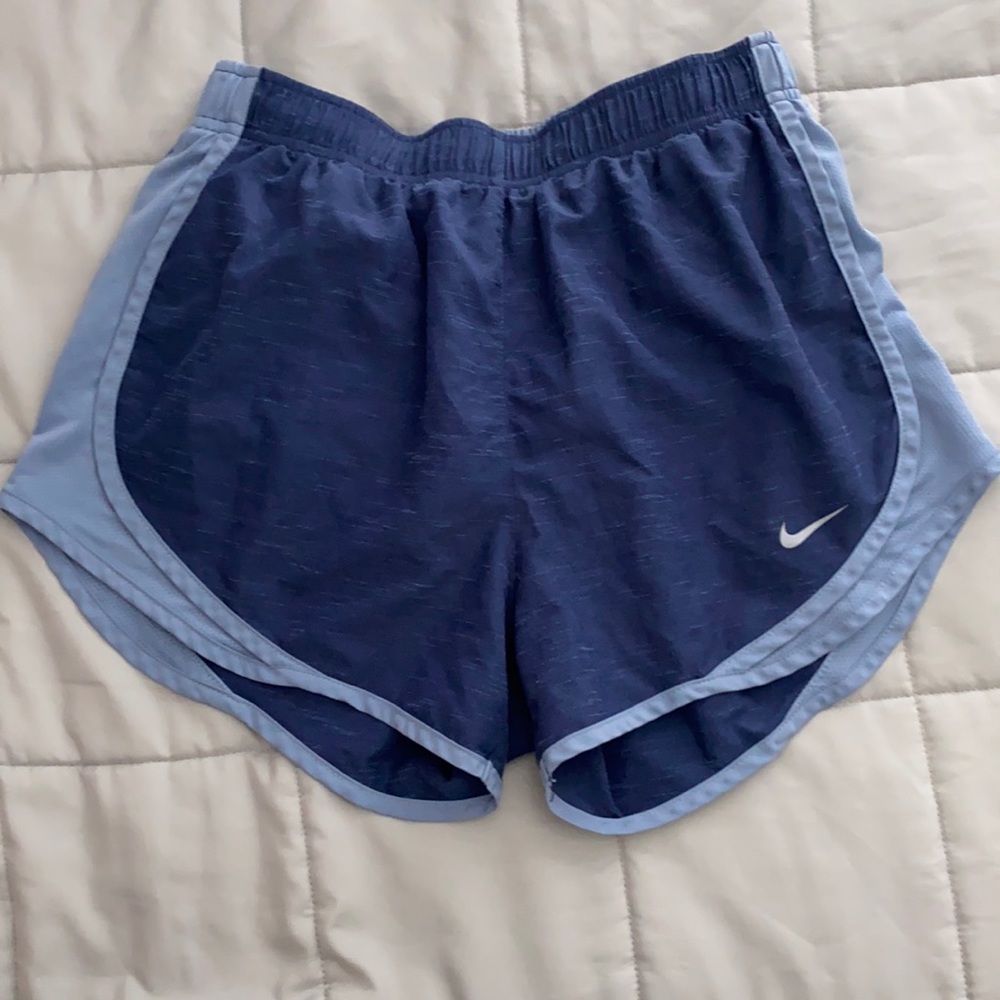 blue nike athletic shorts